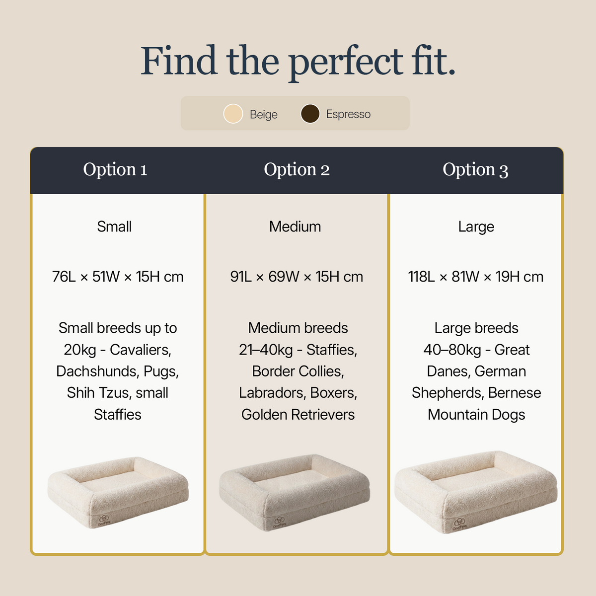 The Solace Cloud Dog Bed by CloudPaws