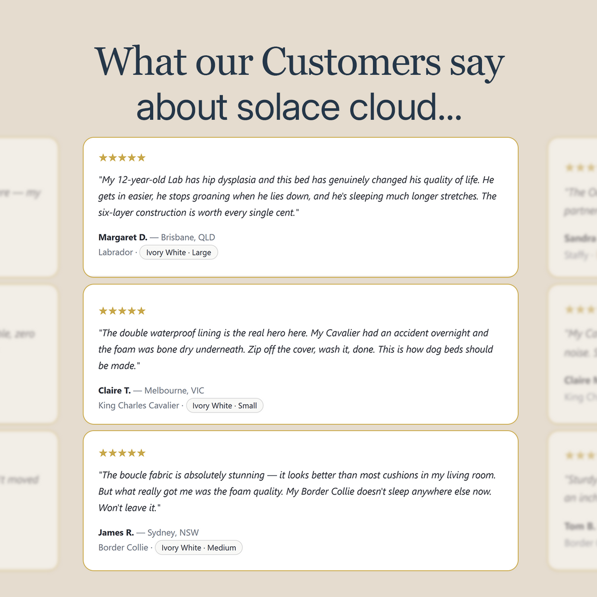 The Solace Cloud Dog Bed by CloudPaws