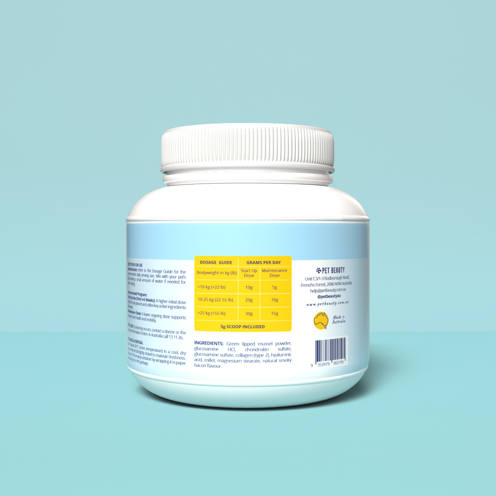 Active Joints Nutritional Supplement for Dogs – 250g