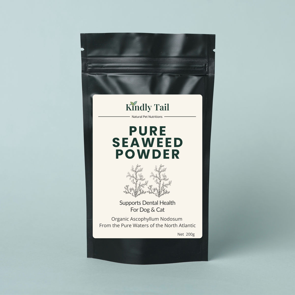 Kindly Tail Pure Seaweed Dental Powder for Dogs & Cats